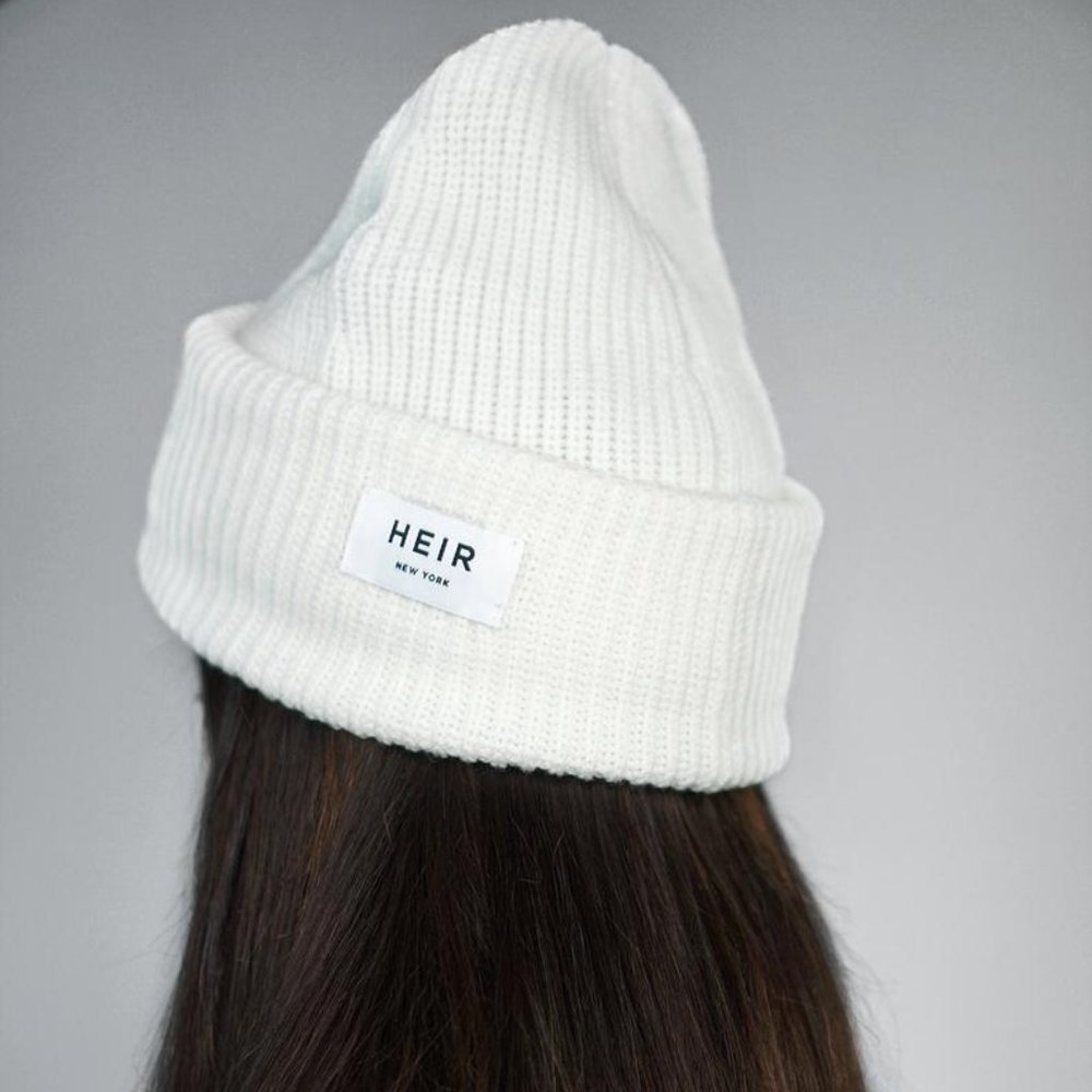BNWT White Winter Merino Wool Beanie Worn by The Weeknd!